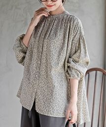 rps | 綿レーヨンツイルバンドカラーブラウス(シャツ/ブラウス)