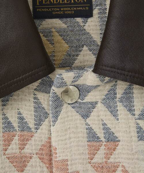 PENDLETON（ペンドルトン）の「【PENDLETON】JACQUARD JACKET（その他アウター・レディース・ピンク/ブルー・SMALL/MEDIUM）」の4枚目の写真