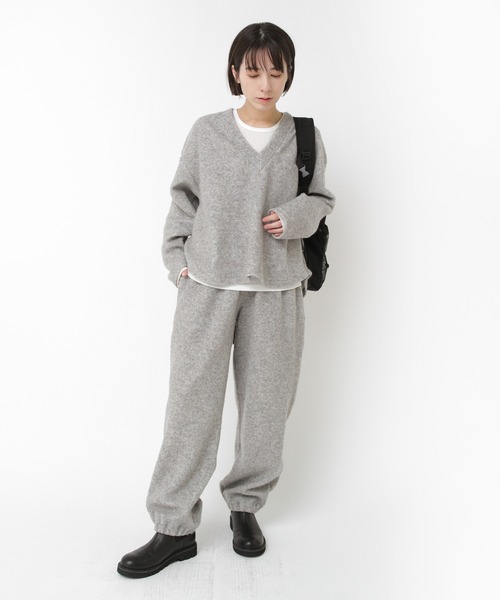 RNA-N（アールエヌエーエヌ）の「M2547 ウールブレンドプルオーバー（Tシャツ/カットソー・レディース・ホワイト/グレー/キナリ/ブラック・FREE）」の10枚目の写真