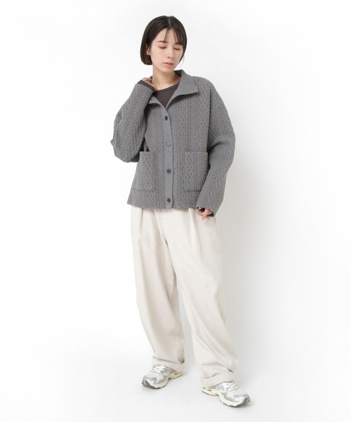RNA-N（アールエヌエーエヌ）の「M2547 ウールブレンドプルオーバー（Tシャツ/カットソー・レディース・ホワイト/グレー/キナリ/ブラック・FREE）」の11枚目の写真