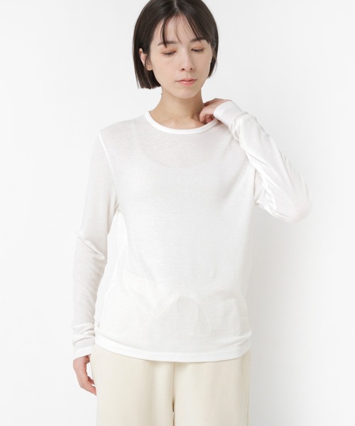 RNA-N（アールエヌエーエヌ）の「M2547 ウールブレンドプルオーバー（Tシャツ/カットソー・レディース・ホワイト/グレー/キナリ/ブラック・FREE）」の17枚目の写真