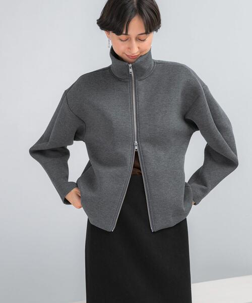 セール】『WEB限定』刺繍スタンドダンボールブルゾン（その他アウター