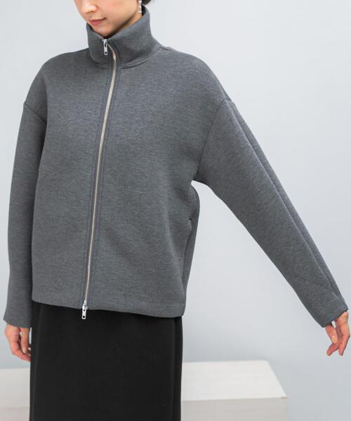 URBAN RESEARCH ROSSO WOMEN(アーバンリサーチ ロッソ)の「『WEB限定』刺繍スタンドダンボールブルゾン(その他アウター・レディース・ブラック/チャコールグレー・FREE)」の11枚目の写真