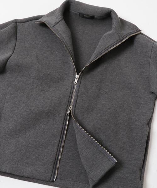 URBAN RESEARCH ROSSO WOMEN(アーバンリサーチ ロッソ)の「『WEB限定』刺繍スタンドダンボールブルゾン(その他アウター・レディース・ブラック/チャコールグレー・FREE)」の14枚目の写真