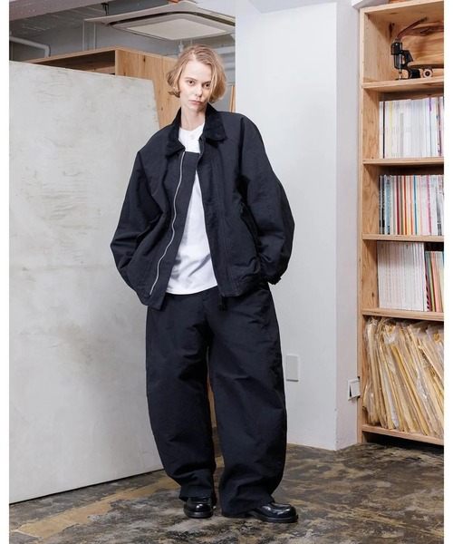 VOAAOV（ヴォアーブ）の「【VOAAOV】 DOUBLE FACE GARMENT DYE Blouson（ブルゾン・メンズ・ネイビー/ブラック/チャコールグレー・0/2/1）」の6枚目の写真