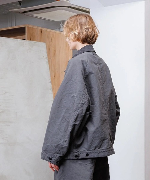 VOAAOV（ヴォアーブ）の「【VOAAOV】 DOUBLE FACE GARMENT DYE Blouson（ブルゾン・メンズ・ネイビー/ブラック/チャコールグレー・0/2/1）」の8枚目の写真