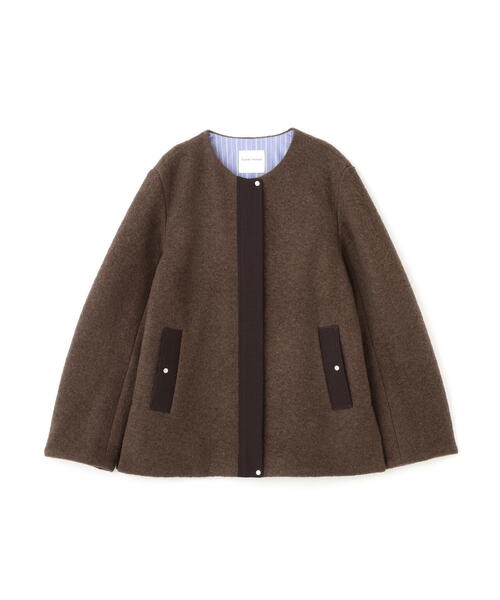 human woman（ヒューマンウーマン）の「◆スライバージップジャケット（ブルゾン・レディース・グリーン/ブラウン/ネイビー・MEDIUM）」の7枚目の写真