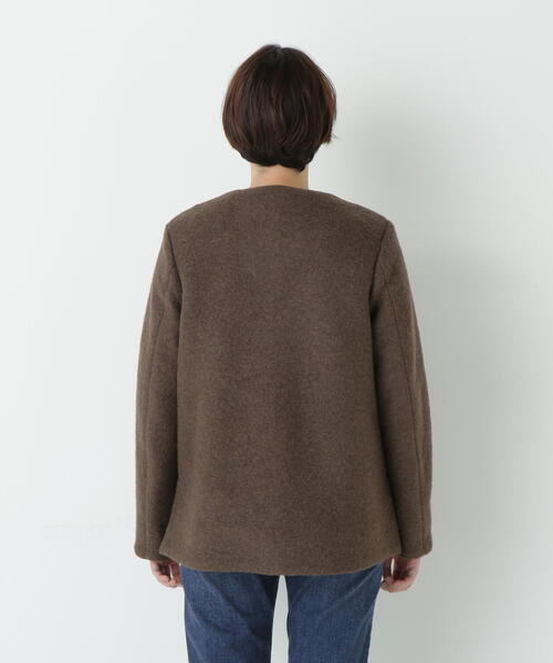 human woman（ヒューマンウーマン）の「◆スライバージップジャケット（ブルゾン・レディース・グリーン/ブラウン/ネイビー・MEDIUM）」の10枚目の写真