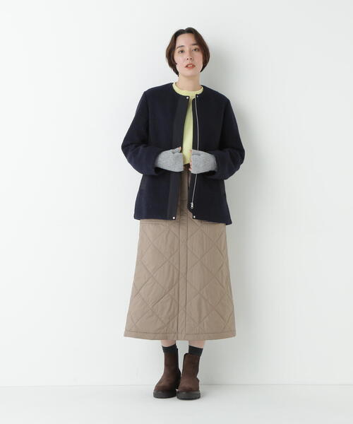 human woman（ヒューマンウーマン）の「◆スライバージップジャケット（ブルゾン・レディース・グリーン/ブラウン/ネイビー・MEDIUM）」の13枚目の写真