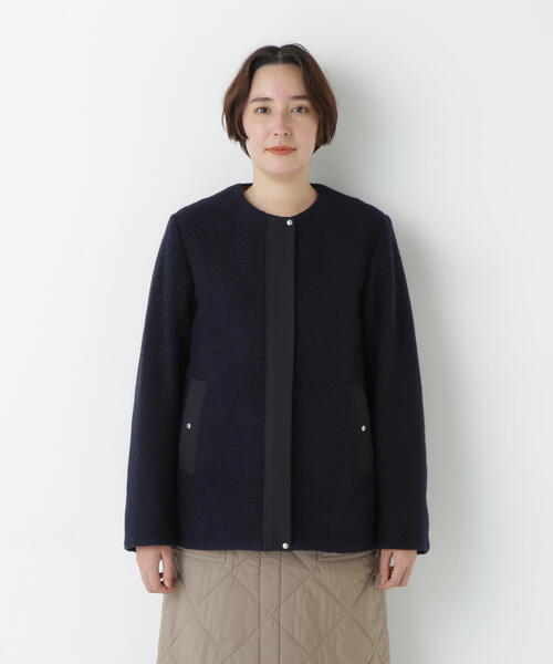 human woman（ヒューマンウーマン）の「◆スライバージップジャケット（ブルゾン・レディース・グリーン/ブラウン/ネイビー・MEDIUM）」の14枚目の写真