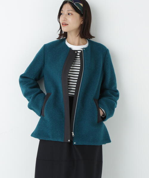 ◇スライバージップジャケット（ブルゾン）｜human woman