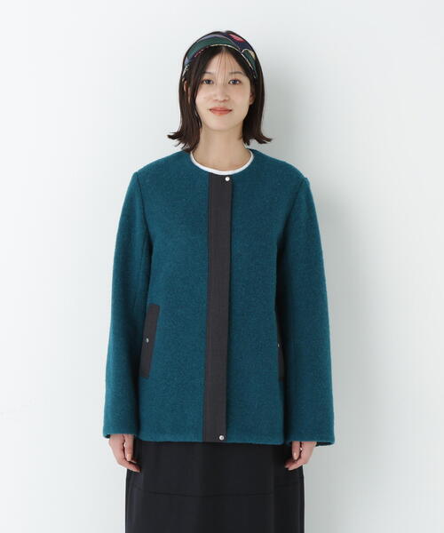 human woman（ヒューマンウーマン）の「◆スライバージップジャケット（ブルゾン・レディース・グリーン/ブラウン/ネイビー・MEDIUM）」の20枚目の写真