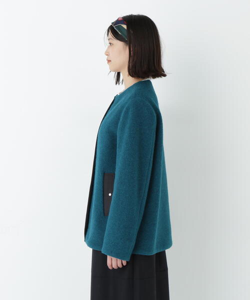 human woman（ヒューマンウーマン）の「◆スライバージップジャケット（ブルゾン・レディース・グリーン/ブラウン/ネイビー・MEDIUM）」の21枚目の写真