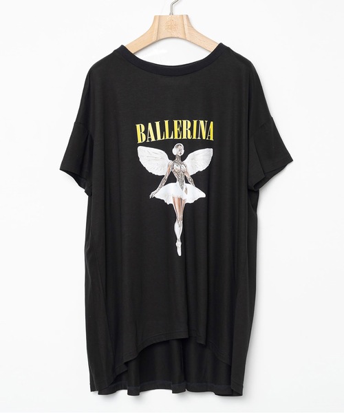 bedsidedrama(ベットサイドドラマ)の「NEO BALLERINA Flare T-Shirt(Tシャツ/カットソー・レディース・ブラック/グレー/ホワイト・1/2)」の11枚目の写真