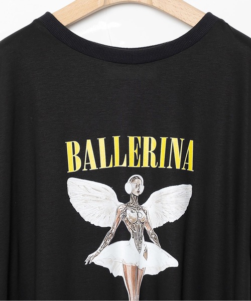 bedsidedrama(ベットサイドドラマ)の「NEO BALLERINA Flare T-Shirt(Tシャツ/カットソー・レディース・ブラック/グレー/ホワイト・1/2)」の12枚目の写真