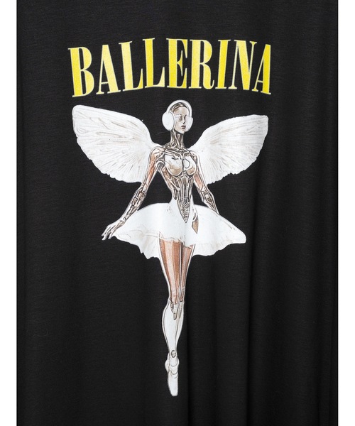bedsidedrama(ベットサイドドラマ)の「NEO BALLERINA Flare T-Shirt(Tシャツ/カットソー・レディース・ブラック/グレー/ホワイト・1/2)」の13枚目の写真