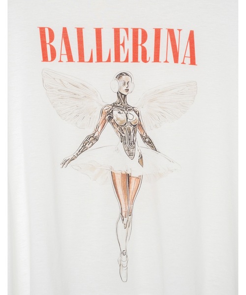 bedsidedrama(ベットサイドドラマ)の「NEO BALLERINA Flare T-Shirt(Tシャツ/カットソー・レディース・ブラック/グレー/ホワイト・1/2)」の14枚目の写真
