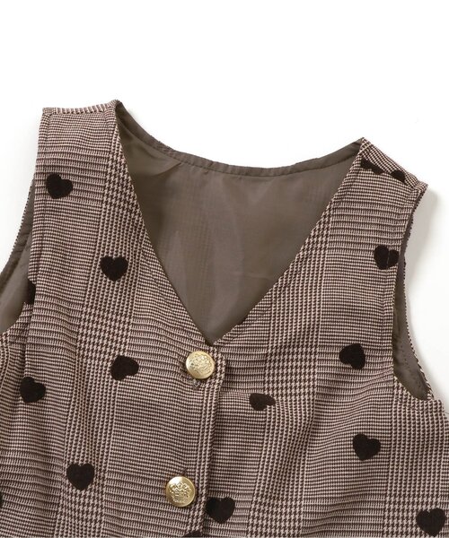 apres les cours（アプレレクール）の「マリンジャンパースカート（ジャンパースカート・キッズ・ブラック/チェック・80/90/100/110/120/130/140）」の13枚目の写真