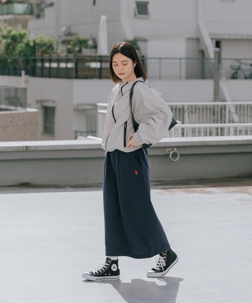 U.S. POLO ASSN.(ユーエスポロアッスン)の「U.S. POLO ASSN./ユーエスポロアッスン バックスリット スウェット生地スカート(スカート・レディース・スミクロ/ネイビー/杢グレー・M/L)」の22枚目の写真