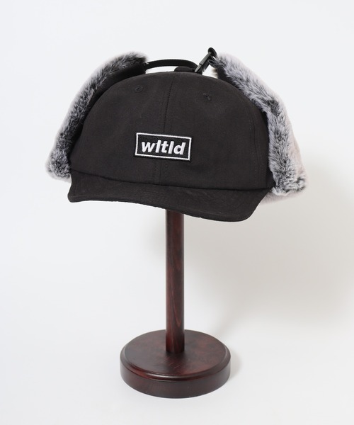Well-Tailored（ウェルテイラード）の「Well-Tailored FUR FLAP CAP SR（キャップ・メンズ・ブラック/ベージュ・FREE）」の3枚目の写真