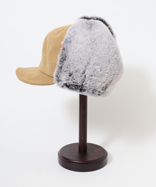 Well-Tailored（ウェルテイラード）の「Well-Tailored FUR FLAP CAP SR（キャップ・メンズ・ブラック/ベージュ・FREE）」の7枚目の写真