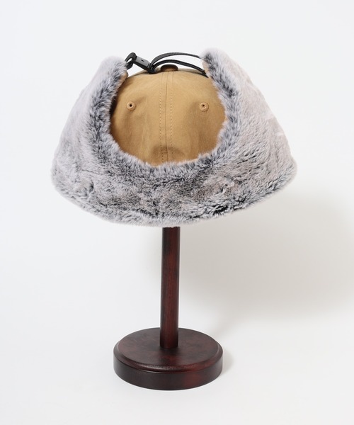 Well-Tailored（ウェルテイラード）の「Well-Tailored FUR FLAP CAP SR（キャップ・メンズ・ブラック/ベージュ・FREE）」の9枚目の写真