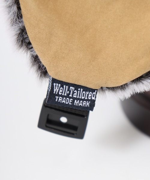 Well-Tailored（ウェルテイラード）の「Well-Tailored FUR FLAP CAP SR（キャップ・メンズ・ブラック/ベージュ・FREE）」の20枚目の写真