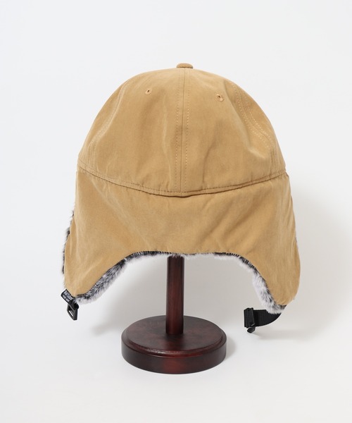 Well-Tailored（ウェルテイラード）の「Well-Tailored FUR FLAP CAP SR（キャップ・メンズ・ブラック/ベージュ・FREE）」の10枚目の写真