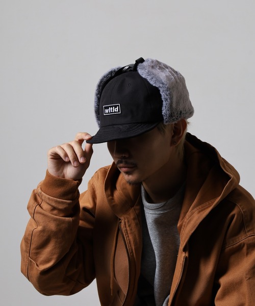 Well-Tailored（ウェルテイラード）の「Well-Tailored FUR FLAP CAP SR（キャップ・メンズ・ブラック/ベージュ・FREE）」の12枚目の写真