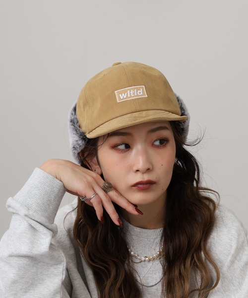 Well-Tailored（ウェルテイラード）の「Well-Tailored FUR FLAP CAP SR（キャップ・メンズ・ブラック/ベージュ・FREE）」の13枚目の写真