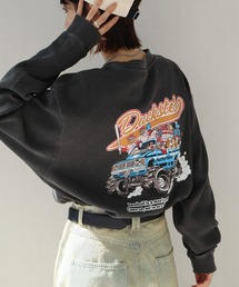 CORPUS　SELECT（コーパストーキョー）の「【DUCKSTER/ダックスター】 ピグメント加工 バックプリント ワッフル ロンT（Tシャツ/カットソー）」