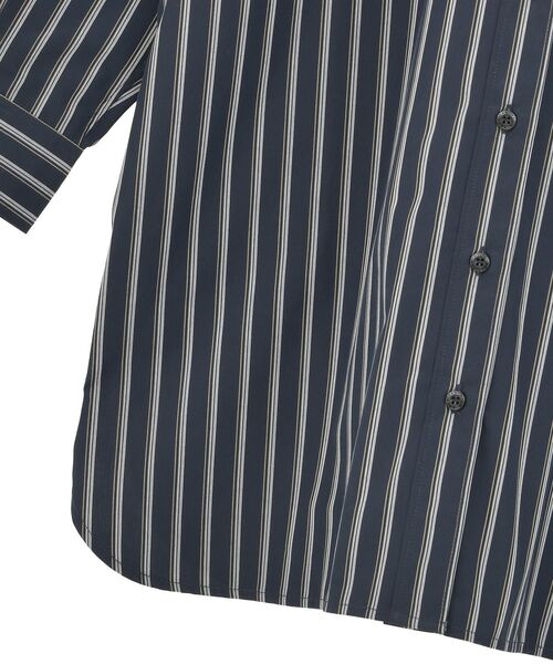 AMERICAN HOLIC(アメリカンホリック)の「イージーケアオーバーチュニックシャツ(シャツ/ブラウス・レディース・ストライプ/チャコールグレー/ブルー系その他4・FREE)」の13枚目の写真