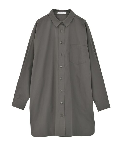 AMERICAN HOLIC(アメリカンホリック)の「イージーケアオーバーチュニックシャツ(シャツ/ブラウス・レディース・ストライプ/チャコールグレー/ブルー系その他4・FREE)」の20枚目の写真
