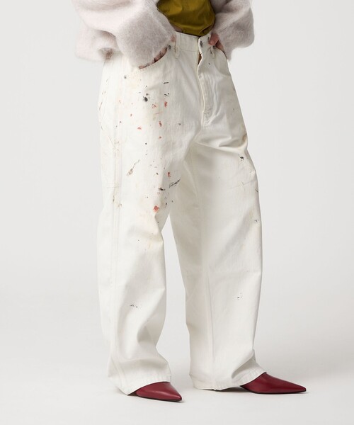 6（ロク）の「＜timemachine＞PAINT PAINTER PANTS/パンツ（デニムパンツ・レディース・オフホワイト・28/26/24/25/27）」の16枚目の写真