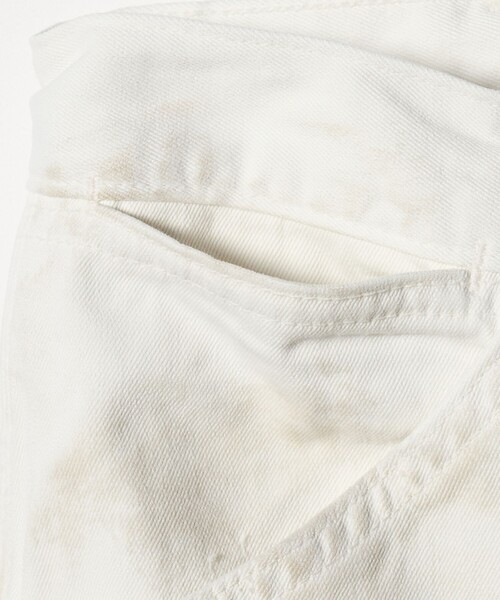 6（ロク）の「＜timemachine＞PAINT PAINTER PANTS/パンツ（デニムパンツ・レディース・オフホワイト・28/26/24/25/27）」の4枚目の写真