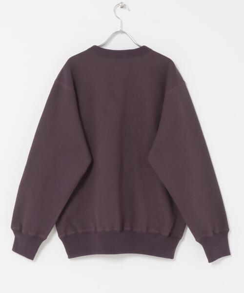 FORK&SPOON（フォークアンドスプーン）の「FORK&SPOON　リサイクルコットン裏毛クルーネックスウェット（スウェット・メンズ・オートミール/パープル系その他/ブラック・5/4）」の18枚目の写真