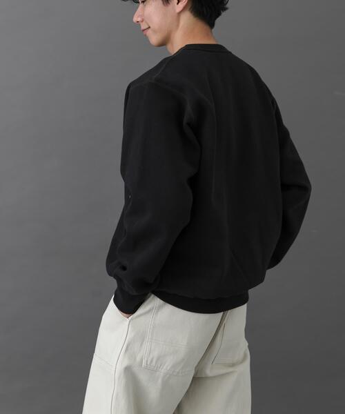 FORK&SPOON（フォークアンドスプーン）の「FORK&SPOON　リサイクルコットン裏毛クルーネックスウェット（スウェット・メンズ・オートミール/パープル系その他/ブラック・5/4）」の22枚目の写真