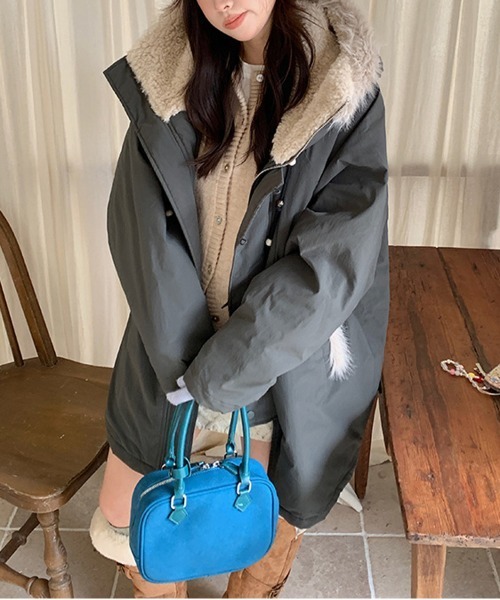 セール】オスロ ボアフード ミリタリージャケット/コート（ミリタリー