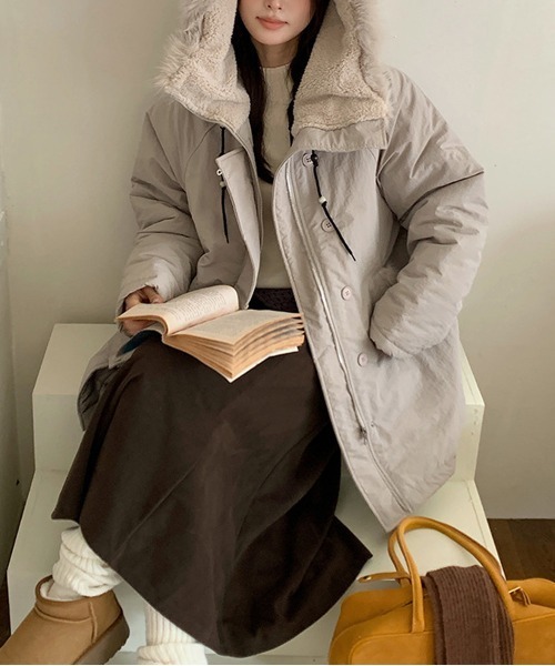 セール】オスロ ボアフード ミリタリージャケット/コート（ミリタリー