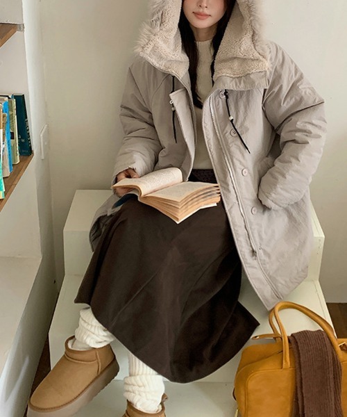 セール】オスロ ボアフード ミリタリージャケット/コート（ミリタリー