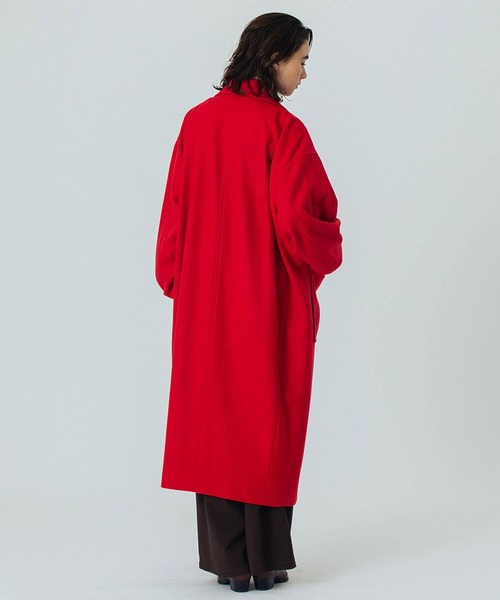 ROSE BUD（ローズバッド）の「(mici)VOLUME SLEEVE COAT（ステンカラーコート・レディース・ブラック/レッド・S/M）」の13枚目の写真