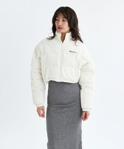 RVCA(ルーカ)の「RVCA レディース MINI RVCA CROPPED PUFFER JACKET ジャケット 【2025年秋冬モデル】/ルーカクロップドエコダウンジャケット(ブルゾン・レディース・ホワイト系その他/ブラック/エメラルド・MEDIUM/SMALL)」の10枚目の写真