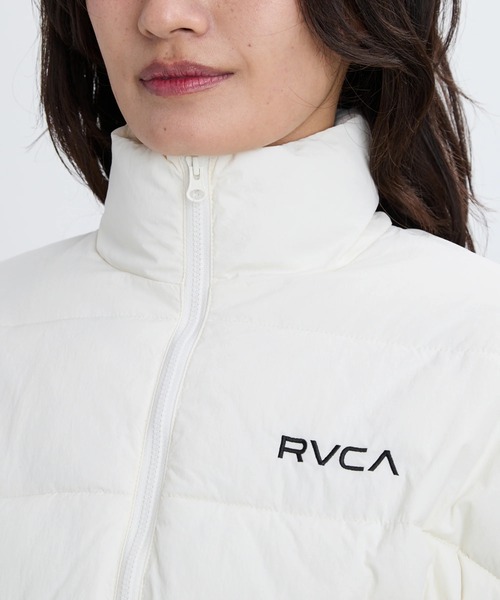 RVCA(ルーカ)の「RVCA レディース MINI RVCA CROPPED PUFFER JACKET ジャケット 【2025年秋冬モデル】/ルーカクロップドエコダウンジャケット(ブルゾン・レディース・ホワイト系その他/ブラック/エメラルド・MEDIUM/SMALL)」の12枚目の写真