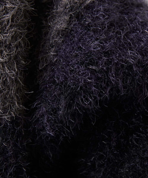 MK MICHEL KLEIN HOMME （エムケーミッシェルクランオム）の「マーブルシャギーニット（ニット/セーター・メンズ・ブラック・ONESIZE）」の2枚目の写真