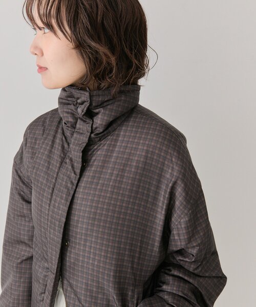 mystic（ミスティック）の「中綿チェックダウン（ダウンジャケット/コート・レディース・ブラウン/ベージュ・FREE）」の7枚目の写真