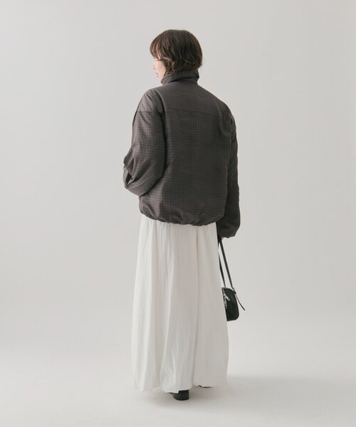 mystic（ミスティック）の「中綿チェックダウン（ダウンジャケット/コート・レディース・ブラウン/ベージュ・FREE）」の12枚目の写真