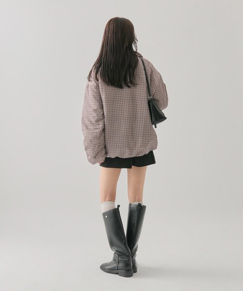 mystic（ミスティック）の「中綿チェックダウン（ダウンジャケット/コート・レディース・ブラウン/ベージュ・FREE）」の22枚目の写真