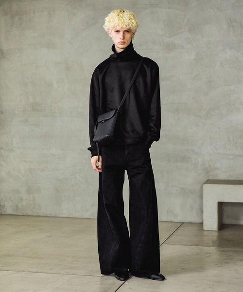 HARE（ハレ）の「ミニマルフラップショルダーBAG(HARE)（ショルダーバッグ・メンズ・ブラック/グレー・FREE）」の19枚目の写真