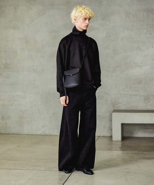 HARE（ハレ）の「ミニマルフラップショルダーBAG(HARE)（ショルダーバッグ・メンズ・ブラック/グレー・FREE）」の20枚目の写真