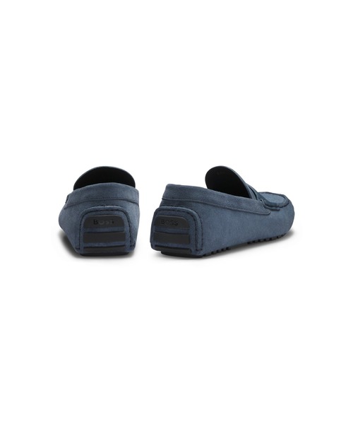 BOSS(ボス)の「スエード モカシン レザー サドルバンド(モカシン/デッキシューズ・メンズ・ベージュ/ブルー・7.5/7/6.5/8/8.5)」の8枚目の写真